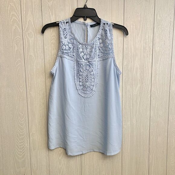 Halogen Blue Sleeveless Blouse Size XS NWT - Picture 1 of 3